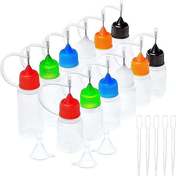 PandaHall Polyethylene(PE) Needle Applicator Tip Bottles, with Steel Pins. Mini Transparent Plastic Funnel Hopper and Plastic Transfer..., Multicolor
PandaHall Polyethylene(PE) Needle Applicator Tip Bottles, with Steel Pins. Mini Transparent Plastic Funnel Hopper and Plastic Transfer..., Multicolor