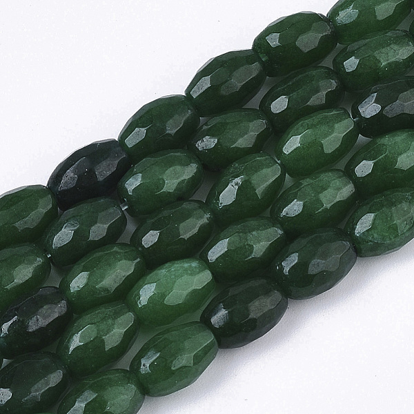 PandaHall Natural White Jade Beads Strands, Dyed, Faceted, Rice, Sea Green, 10x6~7mm, Hole: 1mm, about 44pcs/strand, 16.34 inch(41.5cm)...
PandaHall Natural White Jade Beads Strands, Dyed, Faceted, Rice, Sea Green, 10x6~7mm, Hole: 1mm, about 44pcs/strand, 16.34 inch(41.5cm)...