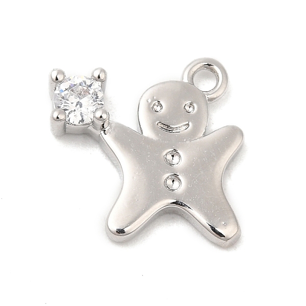 PandaHall Rack Plating Brass Pave Cubic Zirconia Pendants, Long-Lasting Plated, Cadmium Free & Lead Free, Gingerbread Man, Platinum..., Clear
PandaHall Rack Plating Brass Pave Cubic Zirconia Pendants, Long-Lasting Plated, Cadmium Free & Lead Free, Gingerbread Man, Platinum..., Clear