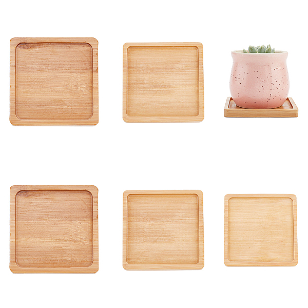 PandaHall AHADEMAKER 6Pcs 3 Style Bamboo Saucer for Succulent Planter Pots, Serving Tray, Square, Peru, 80~100x80~100x9mm, 2pcs/style Bamboo..., Brown
PandaHall AHADEMAKER 6Pcs 3 Style Bamboo Saucer for Succulent Planter Pots, Serving Tray, Square, Peru, 80~100x80~100x9mm, 2pcs/style Bamboo..., Brown