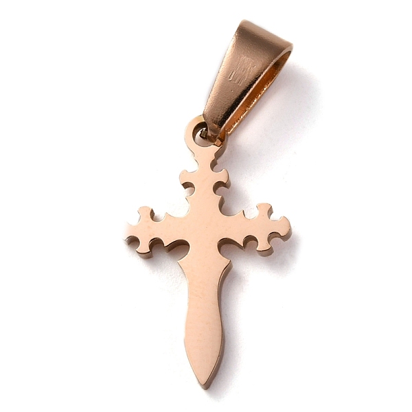 PandaHall 304 Stainless Steel Pendants, for Jewelry Making, Cross, Rose Gold, 19x12x1.2mm, Hole: 3.5x7mm 304 Stainless Steel Cross
PandaHall 304 Stainless Steel Pendants, for Jewelry Making, Cross, Rose Gold, 19x12x1.2mm, Hole: 3.5x7mm 304 Stainless Steel Cross
