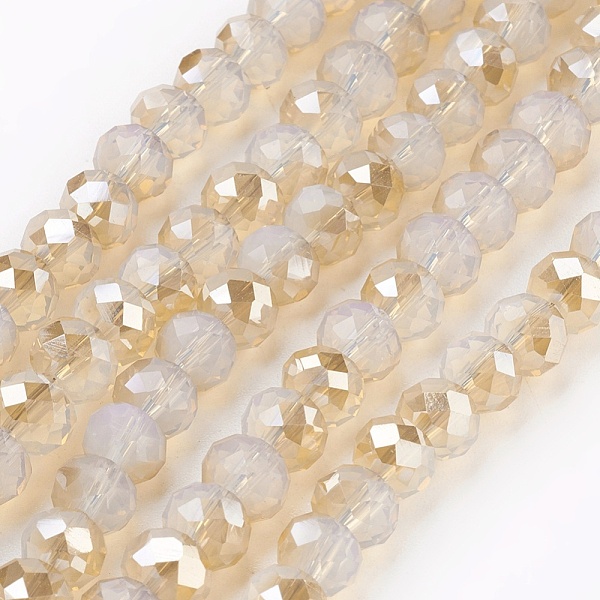 PandaHall Electroplate Glass Beads Strands, Opalite, Half Rainbow Plated, Faceted, Rondelle, Linen, 6x4~5mm, Hole: 0.8~1mm, about..., Brown
PandaHall Electroplate Glass Beads Strands, Opalite, Half Rainbow Plated, Faceted, Rondelle, Linen, 6x4~5mm, Hole: 0.8~1mm, about..., Brown