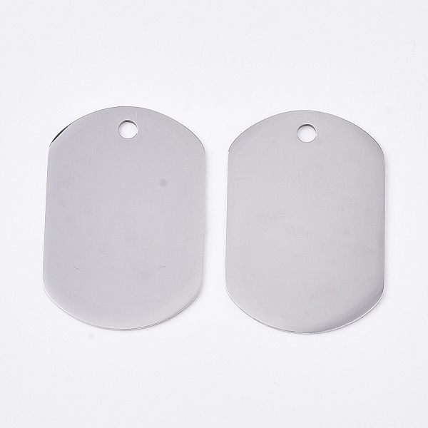 PandaHall 201 Stainless Steel Pendants, Rectangle, Blank Stamping Tag, Stainless Steel Color, 30x20x0.8mm, Hole: 2mm 201 Stainless Steel...
PandaHall 201 Stainless Steel Pendants, Rectangle, Blank Stamping Tag, Stainless Steel Color, 30x20x0.8mm, Hole: 2mm 201 Stainless Steel...