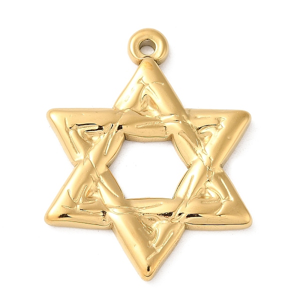 PandaHall 304 Stainless Steel Pendants, Star of David Charm, Real 18K Gold Plated, 34x26x3mm, Hole: 1.8mm 304 Stainless Steel Star
PandaHall 304 Stainless Steel Pendants, Star of David Charm, Real 18K Gold Plated, 34x26x3mm, Hole: 1.8mm 304 Stainless Steel Star