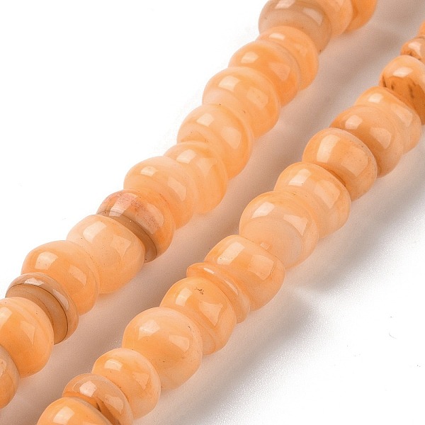 PandaHall Natural Cultured Freshwater Shell Beads Strands, Dyed, Rondelle, Orange, 6.5~7.5x2~6.5mm, Hole: 1mm, about 85pcs/strand, 14.88...
PandaHall Natural Cultured Freshwater Shell Beads Strands, Dyed, Rondelle, Orange, 6.5~7.5x2~6.5mm, Hole: 1mm, about 85pcs/strand, 14.88...