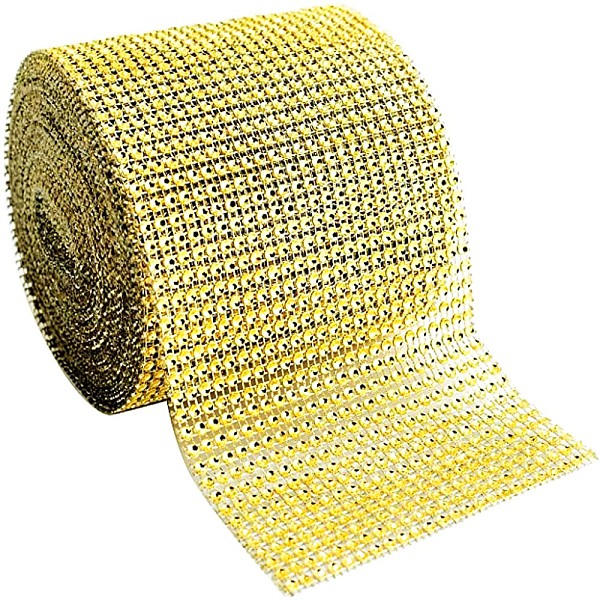 PandaHall Plastic Mesh Rhinestone Trimming, Rhinestone Cup Chains, Gold, 120mm, about 10yards/roll Plastic Gold
PandaHall Plastic Mesh Rhinestone Trimming, Rhinestone Cup Chains, Gold, 120mm, about 10yards/roll Plastic Gold