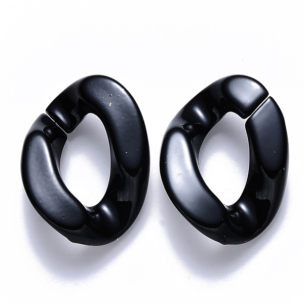 PandaHall Opaque Acrylic Linking Rings, Quick Link Connectors, for Curb Chains Making, Twist, Black, 23x17x4.5mm, Inner Diameter: 13.5x7mm...
PandaHall Opaque Acrylic Linking Rings, Quick Link Connectors, for Curb Chains Making, Twist, Black, 23x17x4.5mm, Inner Diameter: 13.5x7mm...