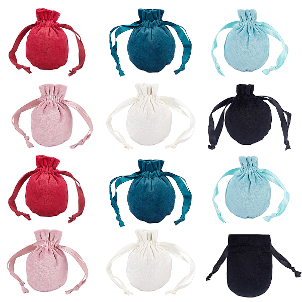 PandaHall 12 Pcs 6 Colors Drawstring Velvet Bags, 10x8 cm Drawstring Jewelry Pouches Velvet Bags Candy Gift Bags for Wedding Birthday..., Multicolor
PandaHall 12 Pcs 6 Colors Drawstring Velvet Bags, 10x8 cm Drawstring Jewelry Pouches Velvet Bags Candy Gift Bags for Wedding Birthday..., Multicolor