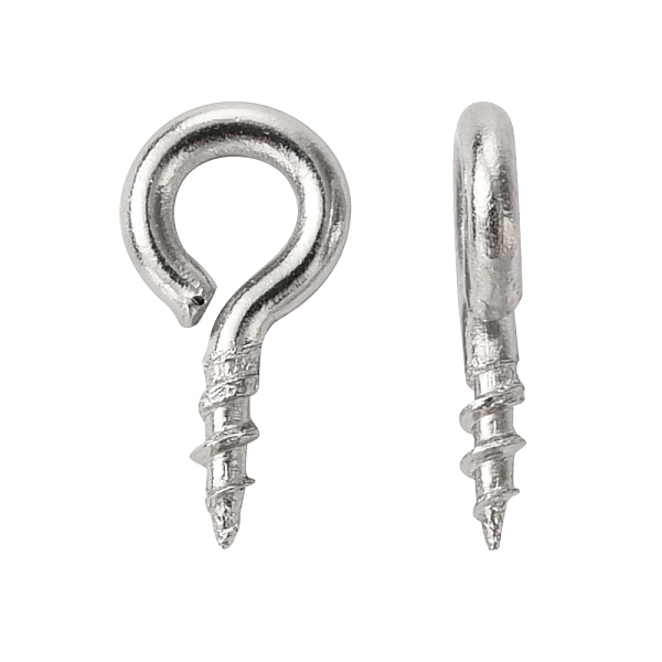 PandaHall 304 Stainless Steel Screw Eye Pin Peg Bails, For Half Drilled Beads, Stainless Steel Color, 8x4x1mm, Hole: 2mm, Pin: 1mm 304...
PandaHall 304 Stainless Steel Screw Eye Pin Peg Bails, For Half Drilled Beads, Stainless Steel Color, 8x4x1mm, Hole: 2mm, Pin: 1mm 304...