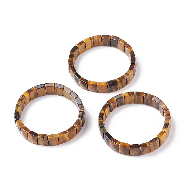 PandaHall Natural Tiger Eye Stretch Bracelets, Faceted, Rectangle, 2-3/8 inch(6cm) Tiger Eye
PandaHall Natural Tiger Eye Stretch Bracelets, Faceted, Rectangle, 2-3/8 inch(6cm) Tiger Eye