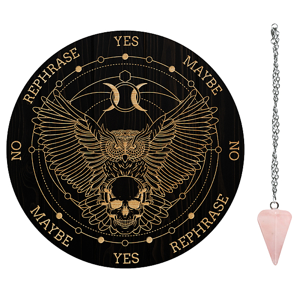 PandaHall AHADEMAKER 1Pc Cone/Spike/Pendulum Natural Rose Quartz Stone Pendants, 1Pc 304 Stainless Steel Cable Chain Necklaces, 1Pc PVC...
PandaHall AHADEMAKER 1Pc Cone/Spike/Pendulum Natural Rose Quartz Stone Pendants, 1Pc 304 Stainless Steel Cable Chain Necklaces, 1Pc PVC...