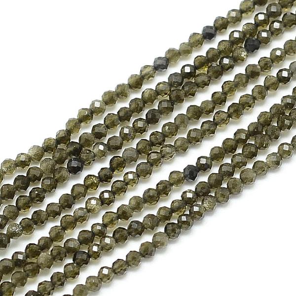 PandaHall Natural Golden Sheen Obsidian Beads Strands, Faceted, Round, 3x2.5mm, Hole: 0.5mm, about 142pcs/strand, 15.9 inch Golden Sheen...
PandaHall Natural Golden Sheen Obsidian Beads Strands, Faceted, Round, 3x2.5mm, Hole: 0.5mm, about 142pcs/strand, 15.9 inch Golden Sheen...