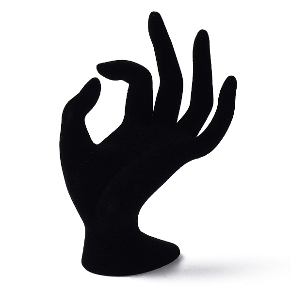 PandaHall Velvet OK Hand Rings Display Stands, Jewelry Organizer Holder for Rings Storage, Black, 93x50x165mm Velvet Black
PandaHall Velvet OK Hand Rings Display Stands, Jewelry Organizer Holder for Rings Storage, Black, 93x50x165mm Velvet Black