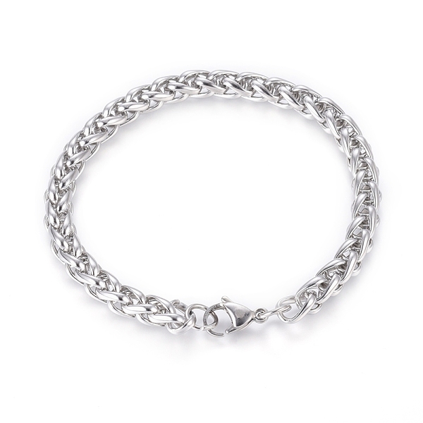 PandaHall 304 Stainless Steel Wheat Chain Bracelets, with Lobster Claw Clasps, Stainless Steel Color, 8 inch(20.32cm), 6.5mm 304 Stainless...
PandaHall 304 Stainless Steel Wheat Chain Bracelets, with Lobster Claw Clasps, Stainless Steel Color, 8 inch(20.32cm), 6.5mm 304 Stainless...