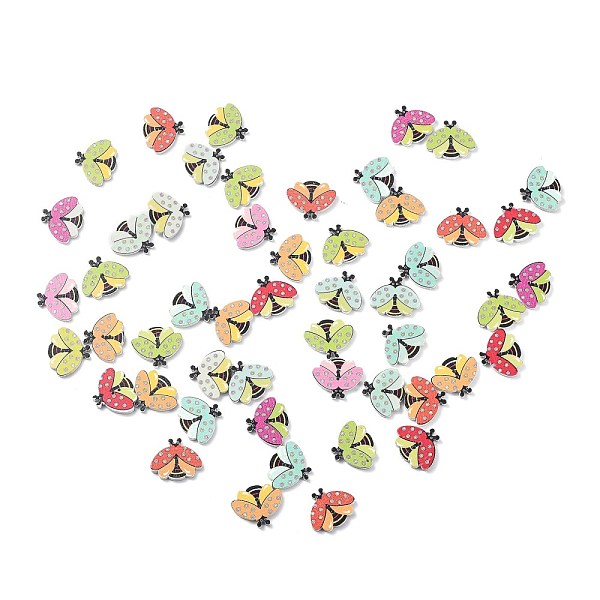 PandaHall 2-Hole Spray Painted Wooden Buttons, Beetle Shape, Mixed Color, 17.5x21x2mm, Hole: 1.5mm, 50pcs/bag Wood Insects Multicolor
PandaHall 2-Hole Spray Painted Wooden Buttons, Beetle Shape, Mixed Color, 17.5x21x2mm, Hole: 1.5mm, 50pcs/bag Wood Insects Multicolor