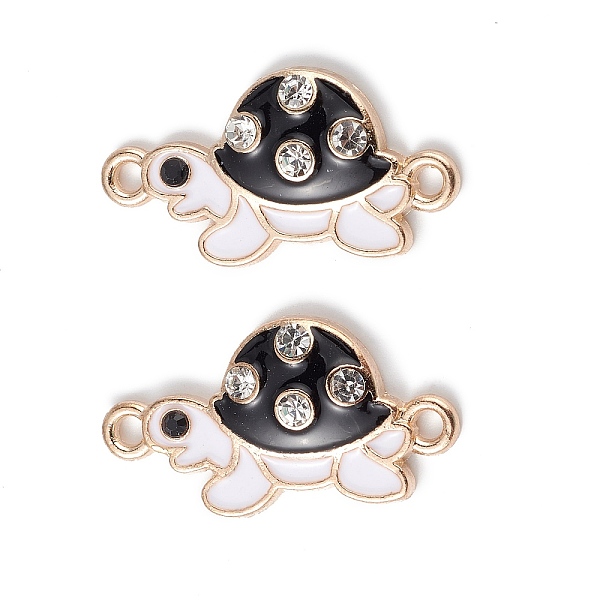 PandaHall Alloy Enamel Connector Charms, Tortoise Links with Crystal Rhinestone, Light Gold, Cadmium Free & Nickel Free & Lead Free, Black...
PandaHall Alloy Enamel Connector Charms, Tortoise Links with Crystal Rhinestone, Light Gold, Cadmium Free & Nickel Free & Lead Free, Black...