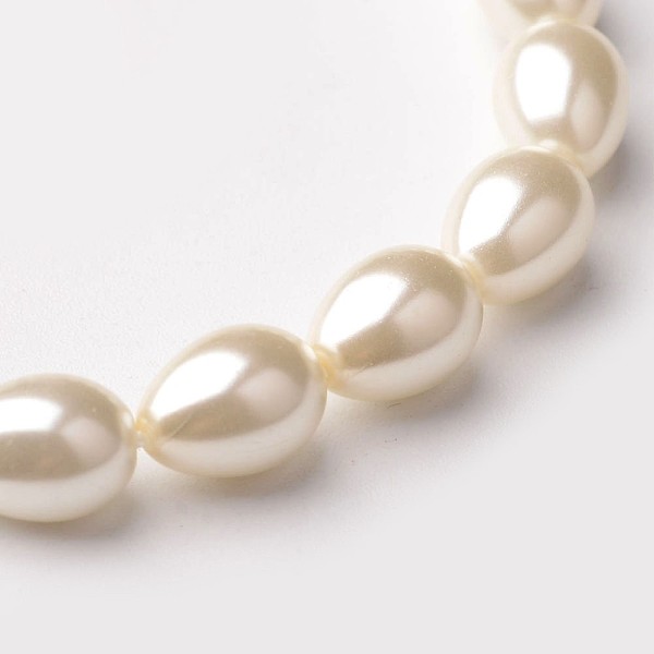 PandaHall Eco-Friendly Glass Pearl teardrop, Beads Strands, Wheat, 9x7mm, Hole: 1mm, about 44pcs/strand, 16.1 inch Glass Teardrop Orange
PandaHall Eco-Friendly Glass Pearl teardrop, Beads Strands, Wheat, 9x7mm, Hole: 1mm, about 44pcs/strand, 16.1 inch Glass Teardrop Orange
