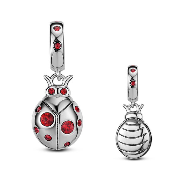 PandaHall TINYSAND Ladybug Thailand 925 Sterling Silver European Dangle Charms, Large Hole Pendants, with Cubic Zirconia, Antique Silver...
PandaHall TINYSAND Ladybug Thailand 925 Sterling Silver European Dangle Charms, Large Hole Pendants, with Cubic Zirconia, Antique Silver...