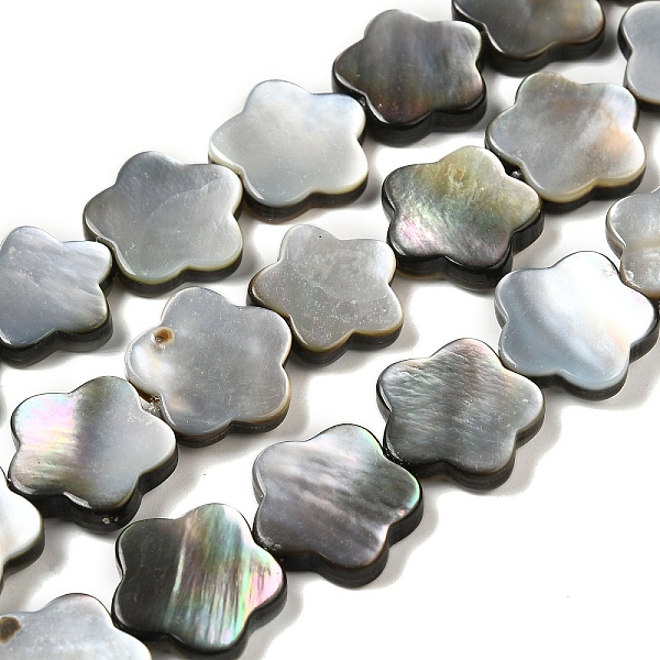 PandaHall Natural Black Lip Shell Beads Strands, Plum Blossom, Flower, 15x15x3mm, Hole: 1mm, about 27pcs/strand, 15.08''(38.3cm) Black Lip..., Gray
PandaHall Natural Black Lip Shell Beads Strands, Plum Blossom, Flower, 15x15x3mm, Hole: 1mm, about 27pcs/strand, 15.08''(38.3cm) Black Lip..., Gray