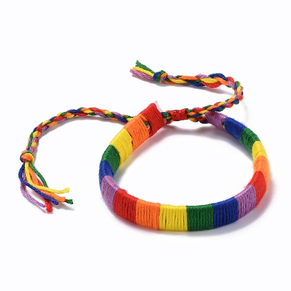 PandaHall Rainbow Pride Bracelet, Polyester Braided Bead Bracelet for Men Women, Adjustable Bracelet, Colorful, Inner Diameter: 2~4-1/8 inch...
PandaHall Rainbow Pride Bracelet, Polyester Braided Bead Bracelet for Men Women, Adjustable Bracelet, Colorful, Inner Diameter: 2~4-1/8 inch...