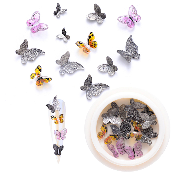 PandaHall Nail Art Decoration Accessories, with Resin & Golden Tone Brass Cabochons, Butterfly, Gunmetal, 5~10.5x5.5~10.5x1~3.5mm, 10pcs/box...
PandaHall Nail Art Decoration Accessories, with Resin & Golden Tone Brass Cabochons, Butterfly, Gunmetal, 5~10.5x5.5~10.5x1~3.5mm, 10pcs/box...