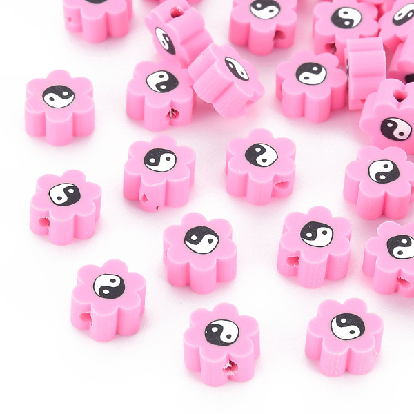PandaHall Handmade Polymer Clay Beads, for DIY Jewelry Crafts Supplies, Flower with Yinyang, Pearl Pink, 8~9x7.5~8.5x4~4.5mm, Hole...
PandaHall Handmade Polymer Clay Beads, for DIY Jewelry Crafts Supplies, Flower with Yinyang, Pearl Pink, 8~9x7.5~8.5x4~4.5mm, Hole...