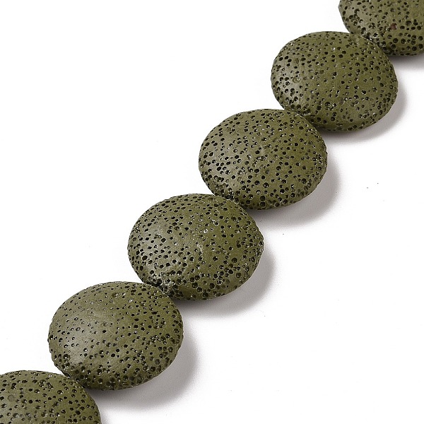 PandaHall Natural Lava Rock Beads Strands, Flat Round, Dyed, Dark Olive Green, 25~27x7~8mm, Hole: 1mm, about 14pcs/strand, 14.5 inch Lava...
PandaHall Natural Lava Rock Beads Strands, Flat Round, Dyed, Dark Olive Green, 25~27x7~8mm, Hole: 1mm, about 14pcs/strand, 14.5 inch Lava...