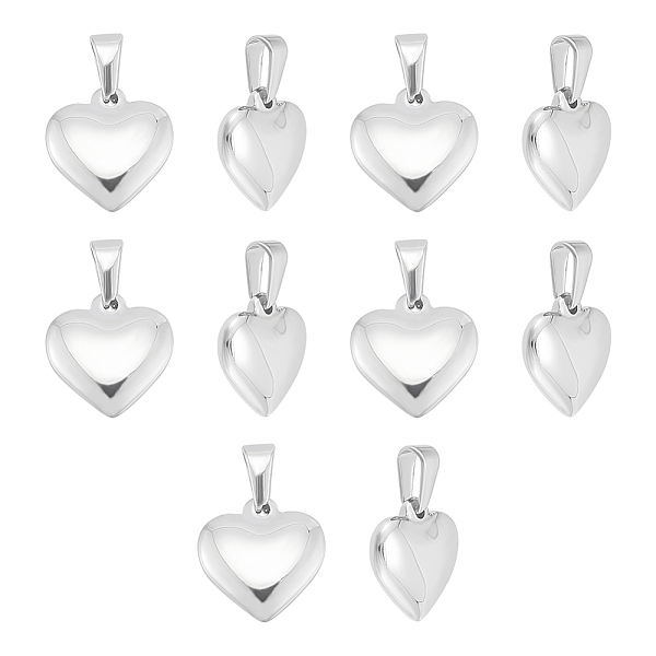 PandaHall Unicraftale 10Pcs 304 Stainless Steel Pendants, Puffed Heart, Stainless Steel Color, 16x16x5mm, Hole: 7x4mm 304 Stainless Steel...
PandaHall Unicraftale 10Pcs 304 Stainless Steel Pendants, Puffed Heart, Stainless Steel Color, 16x16x5mm, Hole: 7x4mm 304 Stainless Steel...