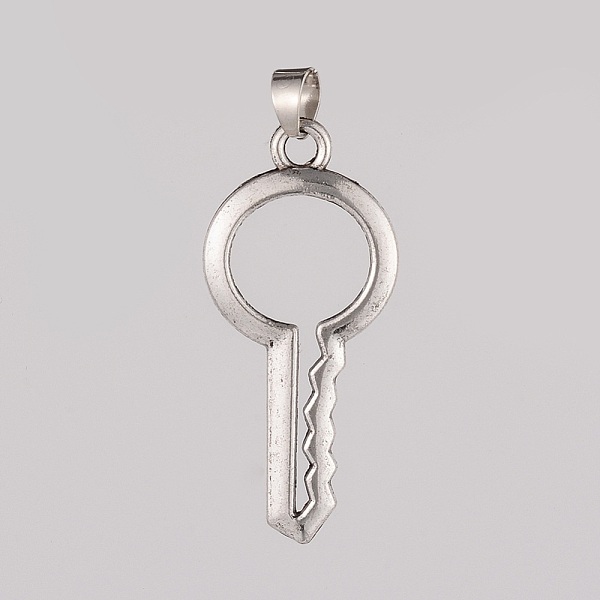 PandaHall Tibetan Style Alloy Pendants, Key, Antique Silver, 45x21x2mm, Hole: 5x7mm Alloy Key
PandaHall Tibetan Style Alloy Pendants, Key, Antique Silver, 45x21x2mm, Hole: 5x7mm Alloy Key