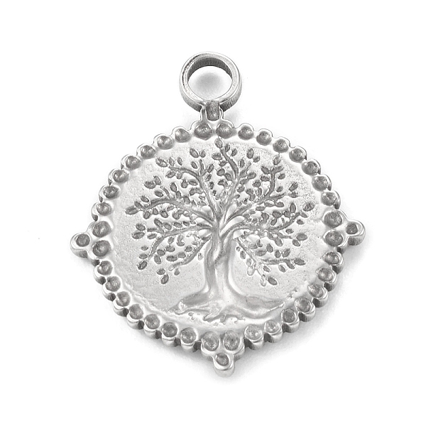 PandaHall 304 Stainless Steel Pendants, Flat Round with Tree of Life Charms, Stainless Steel Color, 22.5x19x2mm, Hole: 2.5mm 304 Stainless...
PandaHall 304 Stainless Steel Pendants, Flat Round with Tree of Life Charms, Stainless Steel Color, 22.5x19x2mm, Hole: 2.5mm 304 Stainless...