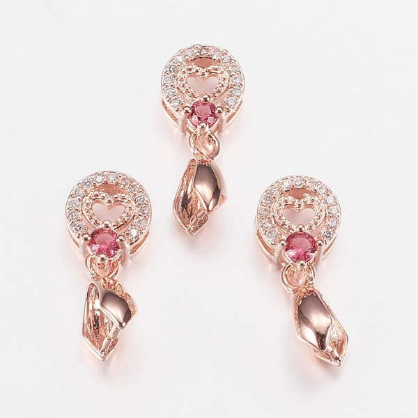 PandaHall Long-Lasting Plated Brass Micro Pave Cubic Zirconia Ice Pick Pinch Bails, Flat Round with Heart, Camellia, Real Rose Gold Plated..., Pink
PandaHall Long-Lasting Plated Brass Micro Pave Cubic Zirconia Ice Pick Pinch Bails, Flat Round with Heart, Camellia, Real Rose Gold Plated..., Pink