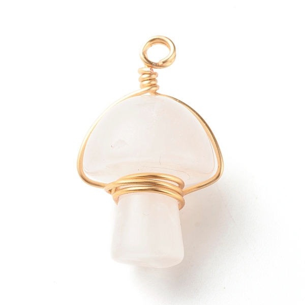 PandaHall Natural Rose Quartz Pendants, with Real 18K Gold Plated Eco-Friendly Copper Wire Wrapped, Mushroom, 28~32x16~17x16~17mm, Hole: 3mm...
PandaHall Natural Rose Quartz Pendants, with Real 18K Gold Plated Eco-Friendly Copper Wire Wrapped, Mushroom, 28~32x16~17x16~17mm, Hole: 3mm...