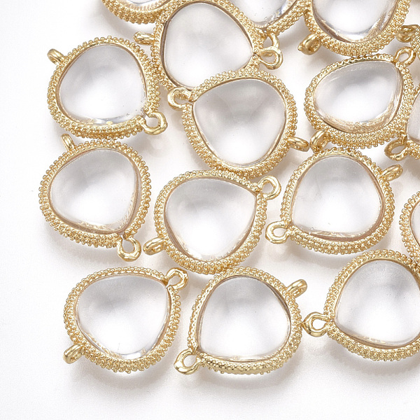 PandaHall Glass Links connectors, with Brass Findings, teardrop, Golden, Clear, 19x14x5mm, Hole: 1.2mm Glass Clear
PandaHall Glass Links connectors, with Brass Findings, teardrop, Golden, Clear, 19x14x5mm, Hole: 1.2mm Glass Clear