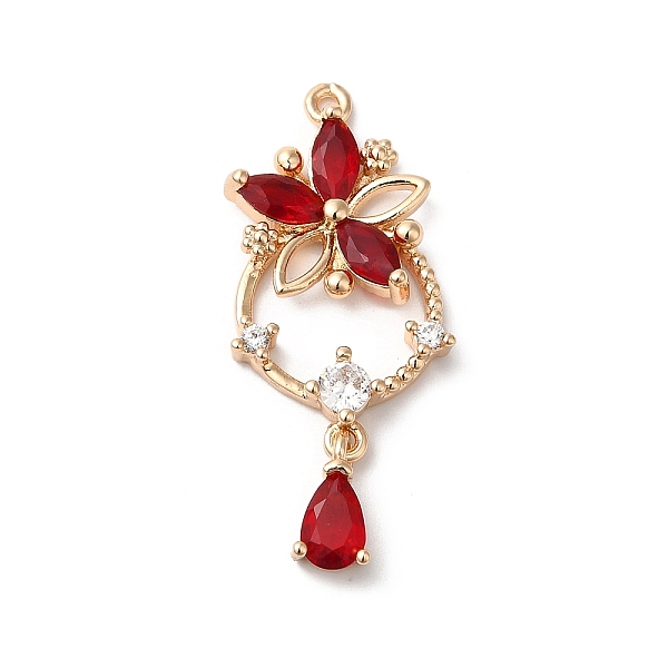 PandaHall Brass Pendants, with Glass, Flower with Teardrop, Golden, Red, 31x13x4mm, Hole: 1mm Brass+Glass Flower Red
PandaHall Brass Pendants, with Glass, Flower with Teardrop, Golden, Red, 31x13x4mm, Hole: 1mm Brass+Glass Flower Red