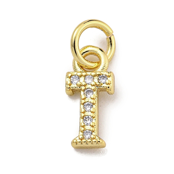 PandaHall Initial Letter Brass with Cubic Zirconia Charms, Real 18K Gold Plated, Long-Lasting Plated, Lead Free & Cadmium Free, Letter T..., Clear
PandaHall Initial Letter Brass with Cubic Zirconia Charms, Real 18K Gold Plated, Long-Lasting Plated, Lead Free & Cadmium Free, Letter T..., Clear