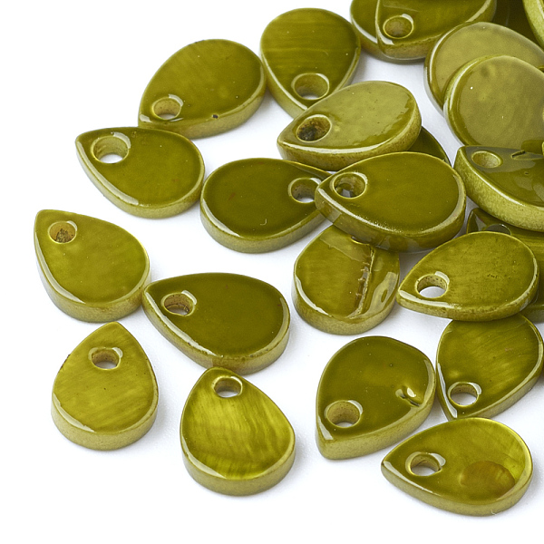 PandaHall Freshwater Shell Charms, Spray Painted, teardrop, Olive, 8x6x1.5mm, Hole: 1.2mm Freshwater Shell Teardrop Green
PandaHall Freshwater Shell Charms, Spray Painted, teardrop, Olive, 8x6x1.5mm, Hole: 1.2mm Freshwater Shell Teardrop Green