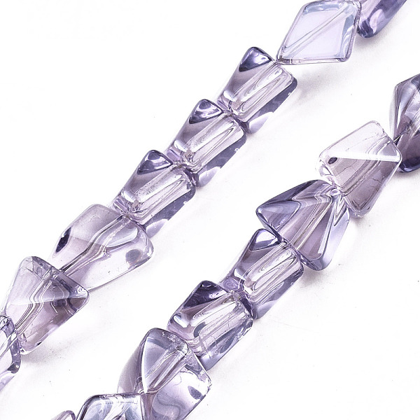 PandaHall Transparent Electroplate Glass Beads Strands, Pearl Luster Plated, Nuggets, Lilac, 6.5~16.5x5.5~11.5x3.5~9.5mm, Hole: 1.2mm, about..., Purple
PandaHall Transparent Electroplate Glass Beads Strands, Pearl Luster Plated, Nuggets, Lilac, 6.5~16.5x5.5~11.5x3.5~9.5mm, Hole: 1.2mm, about..., Purple
