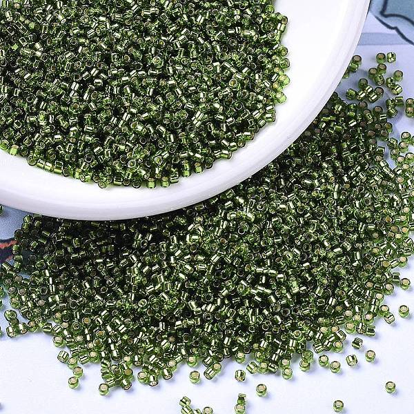 PandaHall MIYUKI Delica Beads, Cylinder, Japanese Seed Beads, 11/0, (DB1207) Silver Lined Olive, 1.3x1.6mm, Hole: 0.8mm, about 2000pcs/10g..., Green
PandaHall MIYUKI Delica Beads, Cylinder, Japanese Seed Beads, 11/0, (DB1207) Silver Lined Olive, 1.3x1.6mm, Hole: 0.8mm, about 2000pcs/10g..., Green