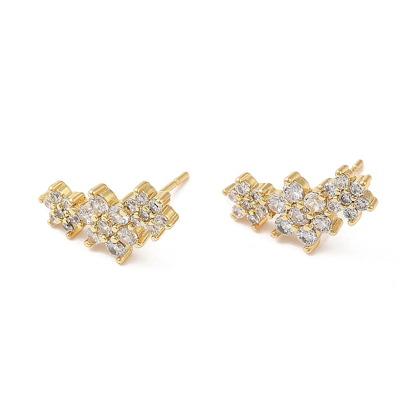 PandaHall Rack Plating Brass Heart Stud Earrings with Cubic Zirconia, Lead Free & Cadmium Free, Real 18K Gold Plated, 9x17mm Cubic Zirconia...
PandaHall Rack Plating Brass Heart Stud Earrings with Cubic Zirconia, Lead Free & Cadmium Free, Real 18K Gold Plated, 9x17mm Cubic Zirconia...