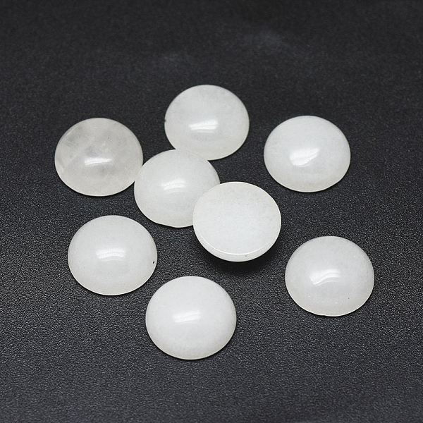 PandaHall Natural White Jade Cabochons, Half Round, 10x3~4mm White Jade Half Round
PandaHall Natural White Jade Cabochons, Half Round, 10x3~4mm White Jade Half Round