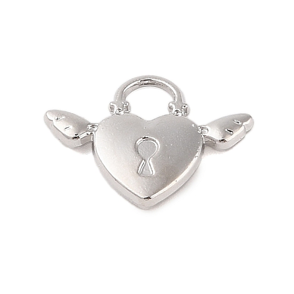 PandaHall Rack Plating Alloy Pendants, Heart with Lock, Platinum, 14.5x19.5x3mm, Hole: 4mm Alloy Heart
PandaHall Rack Plating Alloy Pendants, Heart with Lock, Platinum, 14.5x19.5x3mm, Hole: 4mm Alloy Heart