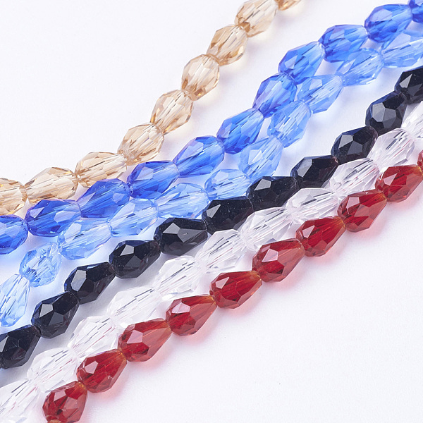 PandaHall Glass Beads Strands, Faceted, teardrop, Mixed Color, 6x4mm, Hole: 1mm, about 65~68pcs/strand, 14.96~15.35 inch Glass Teardrop..., Multicolor
PandaHall Glass Beads Strands, Faceted, teardrop, Mixed Color, 6x4mm, Hole: 1mm, about 65~68pcs/strand, 14.96~15.35 inch Glass Teardrop..., Multicolor