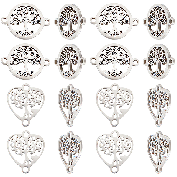 PandaHall UNICRAFTALE 24pcs 2 Styles 201 Stainless Steel Tree of Life Link Connector Pendants Metal Flat Round Hollow And Heart Shape...
PandaHall UNICRAFTALE 24pcs 2 Styles 201 Stainless Steel Tree of Life Link Connector Pendants Metal Flat Round Hollow And Heart Shape...