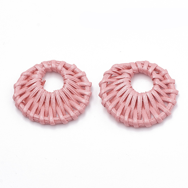 PandaHall Handmade Spray Painted Reed Cane/Rattan Woven Pendants, For Making Straw Earrings and Necklaces, Dyed, Pearlized Effect, Flat..., Pink
PandaHall Handmade Spray Painted Reed Cane/Rattan Woven Pendants, For Making Straw Earrings and Necklaces, Dyed, Pearlized Effect, Flat..., Pink