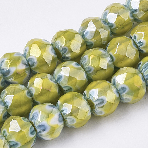 PandaHall Handmade Millefiori Lampwork Beads Strands, Faceted, AB Color Plated, Rondelle, Yellow, 10x8mm, Hole: 1.2mm, about 48pcs/strand...
PandaHall Handmade Millefiori Lampwork Beads Strands, Faceted, AB Color Plated, Rondelle, Yellow, 10x8mm, Hole: 1.2mm, about 48pcs/strand...