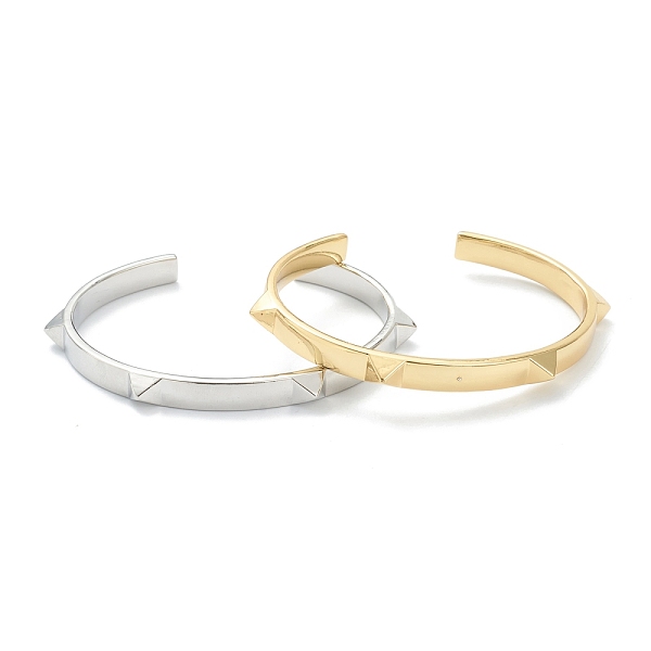 PandaHall Brass Cuff Bangles, Pyramid, Mixed Color, Inner Diameter: 2-1/4 inch(5.7cm) Brass
PandaHall Brass Cuff Bangles, Pyramid, Mixed Color, Inner Diameter: 2-1/4 inch(5.7cm) Brass