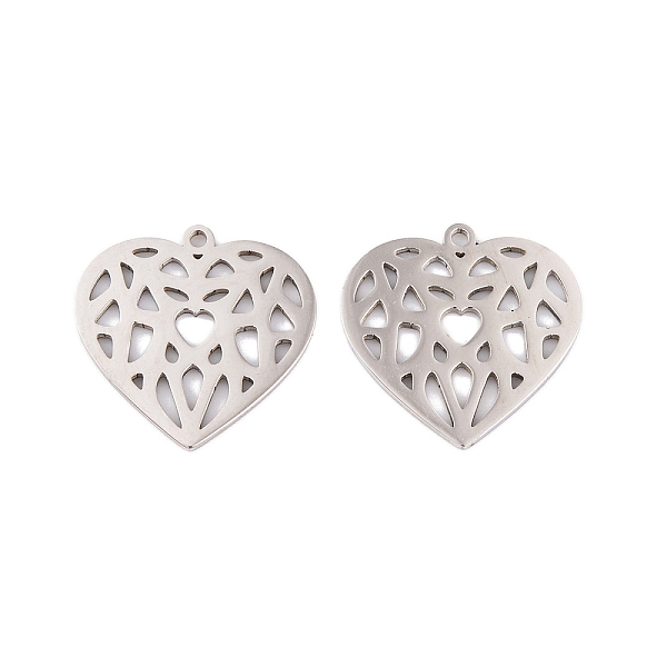 PandaHall 5Pcs 201 Stainless Steel Pendants, Laser Cut, Heart Charm, Stainless Steel Color, 17x17.5x1mm, Hole: 1.4mm 201 Stainless Steel...
PandaHall 5Pcs 201 Stainless Steel Pendants, Laser Cut, Heart Charm, Stainless Steel Color, 17x17.5x1mm, Hole: 1.4mm 201 Stainless Steel...