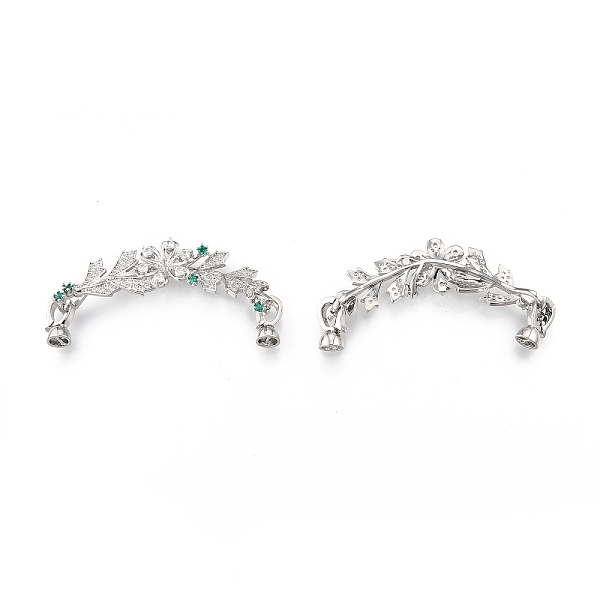 PandaHall Brass Pave Clear & Green Cubic Zirconia Fold Over Clasps, Cadmium Free & Nickel Free & Lead Free, Flower, Real Platinum Plated...
PandaHall Brass Pave Clear & Green Cubic Zirconia Fold Over Clasps, Cadmium Free & Nickel Free & Lead Free, Flower, Real Platinum Plated...