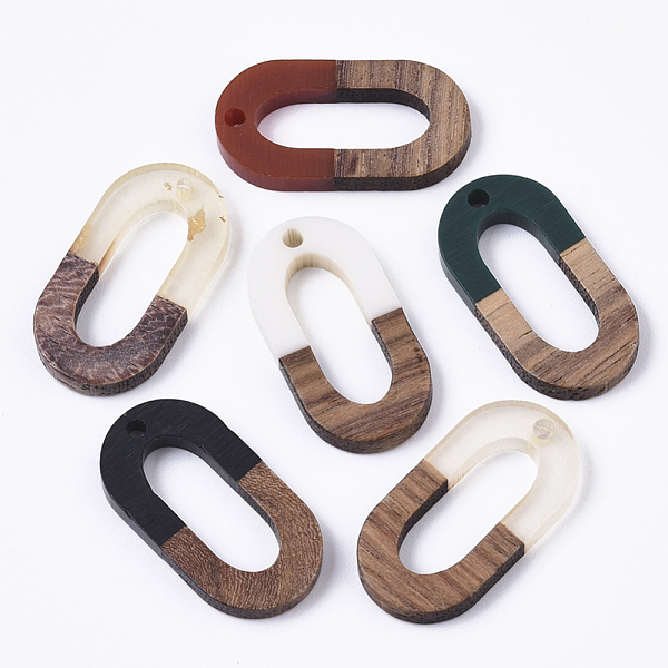 PandaHall Resin & Walnut Wood Pendants, Waxed, Oval, Mixed Color, 28x14.5x3.5mm, Hole: 2mm Resin+Wood Oval Multicolor
PandaHall Resin & Walnut Wood Pendants, Waxed, Oval, Mixed Color, 28x14.5x3.5mm, Hole: 2mm Resin+Wood Oval Multicolor