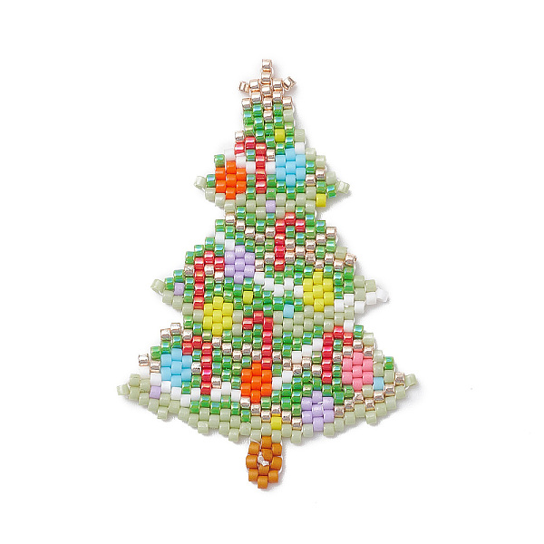 PandaHall Handmade MIYUKI Japanese Seed Loom Pattern Seed Beads, Christmas Tree Pendants, Colorful, 57x38x1.7mm, Hole: 0.5mm Glass Christmas...
PandaHall Handmade MIYUKI Japanese Seed Loom Pattern Seed Beads, Christmas Tree Pendants, Colorful, 57x38x1.7mm, Hole: 0.5mm Glass Christmas...